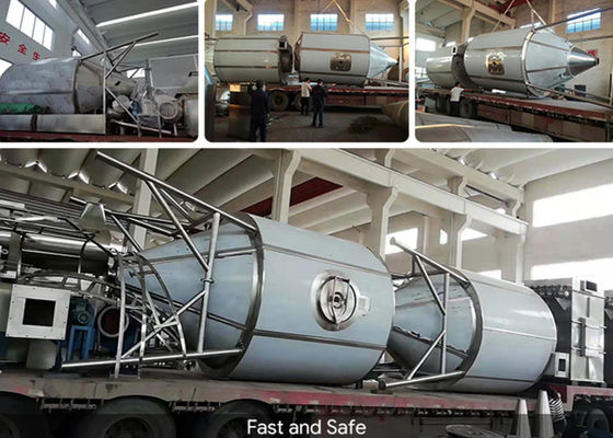 Grande vitesse centrifuge de machine de séchage par atomisation de l'acier 50kg/H de Q235A